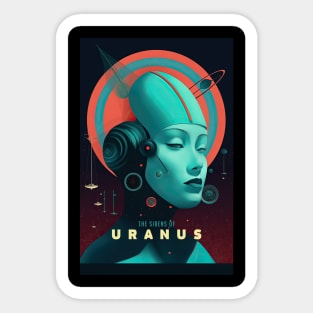 The Sirens of Uranus Sci Fi Parody Sticker